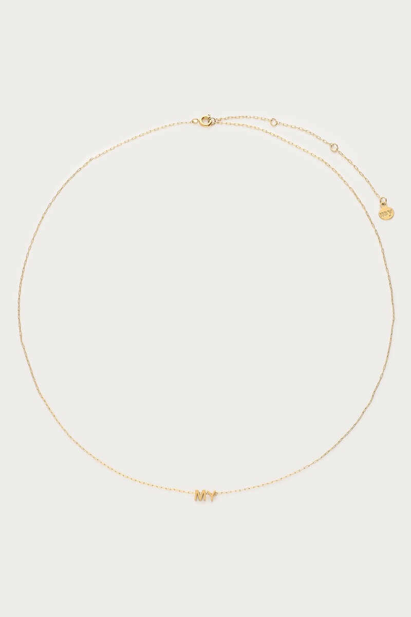 Engraved long necklace with separate charms | My Jewellery