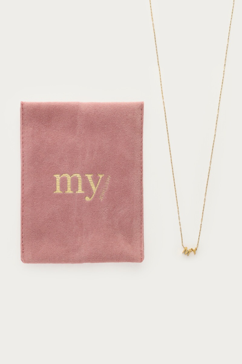 Engraved long necklace with separate charms | My Jewellery