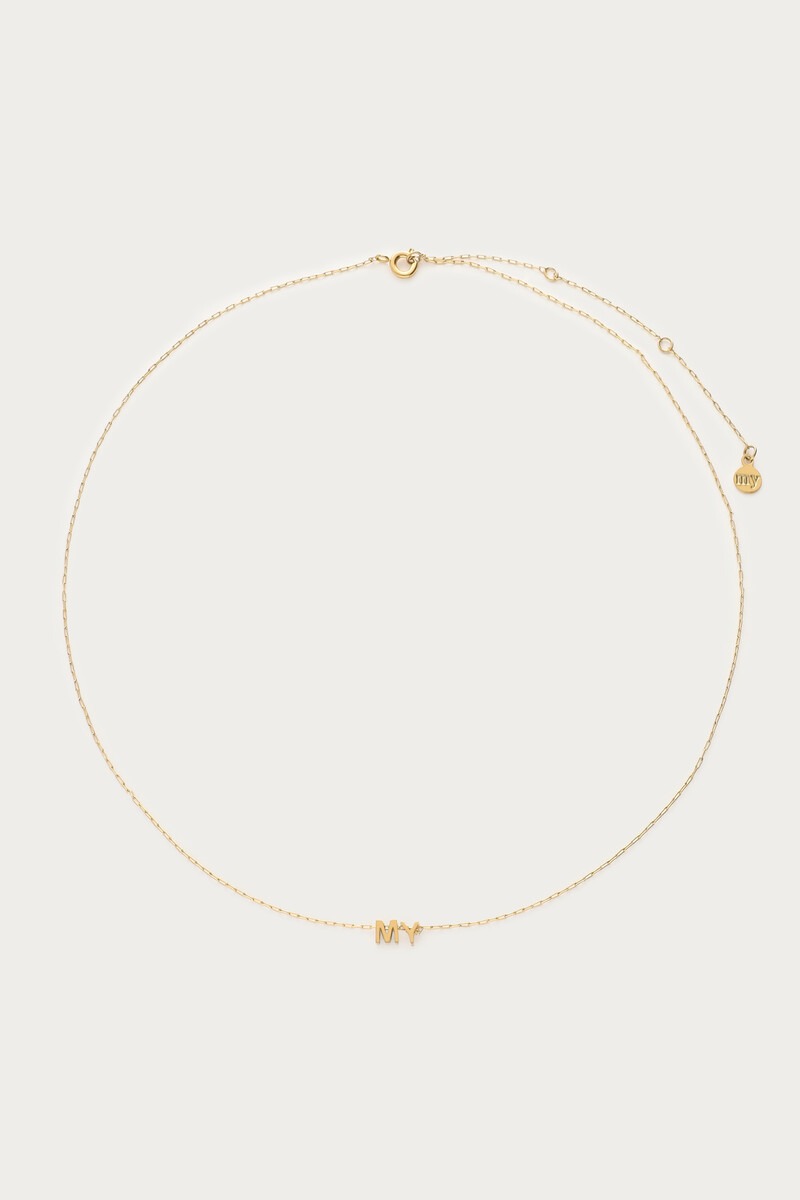 Engraved short necklace with initials | My Jewellery