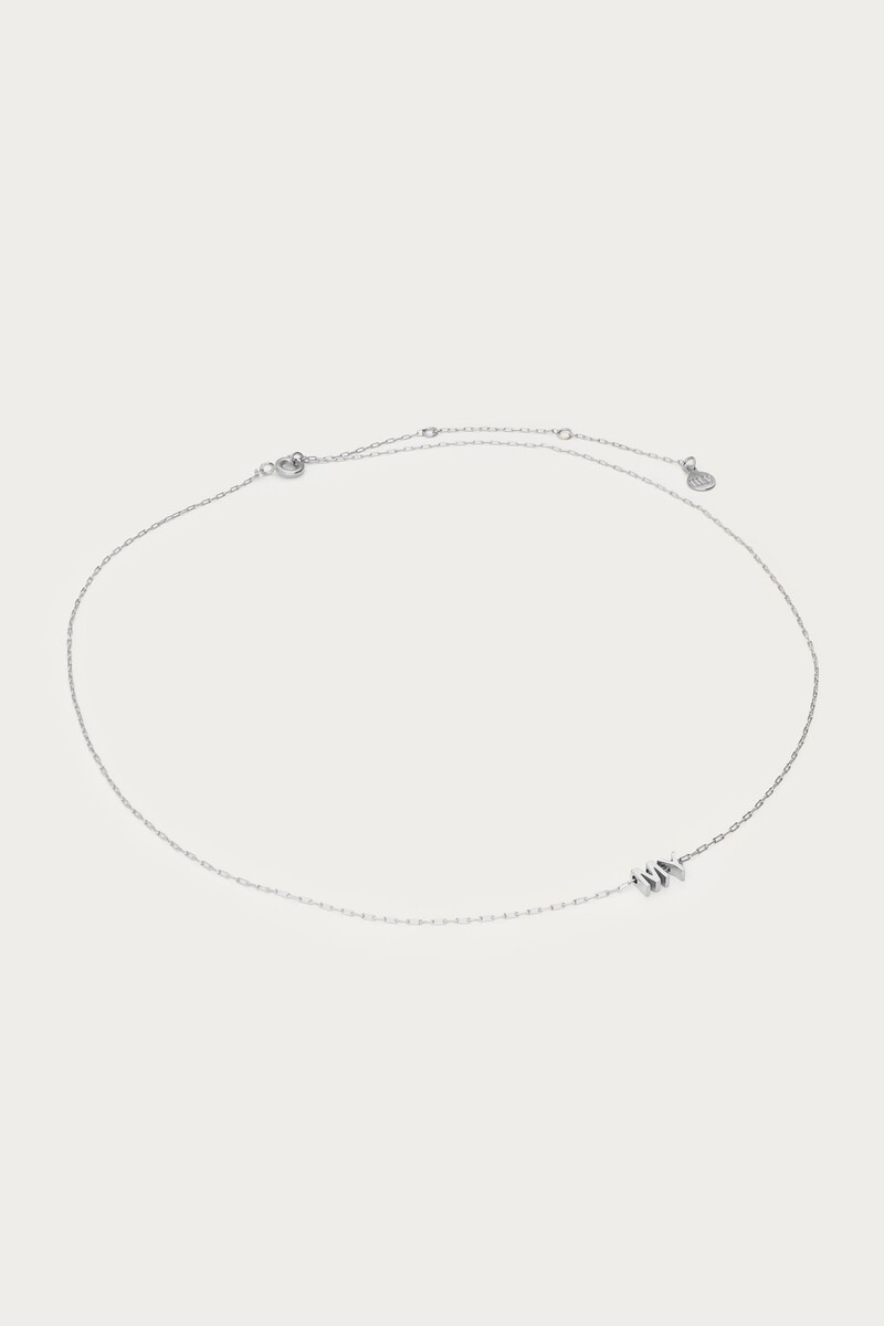 Engraved short necklace with initials | My Jewellery