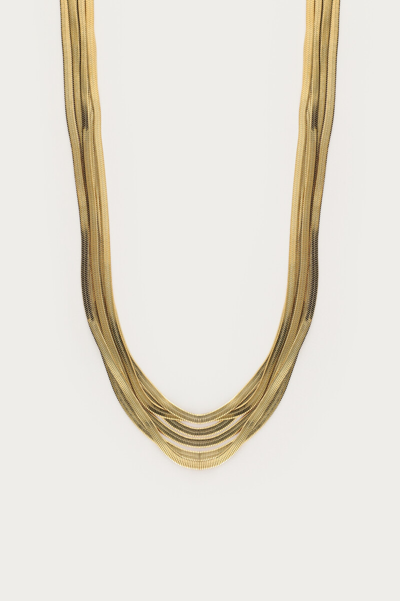 Flat chain necklace multi | My Jewellery