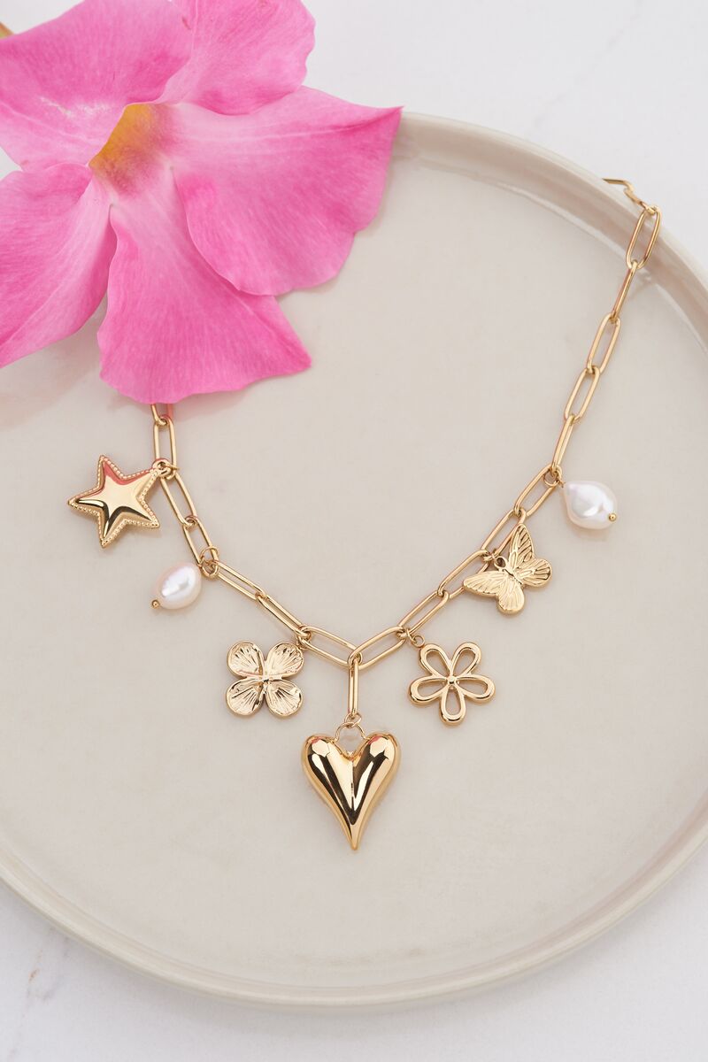 Chain necklace with multiple charms | My Jewellery