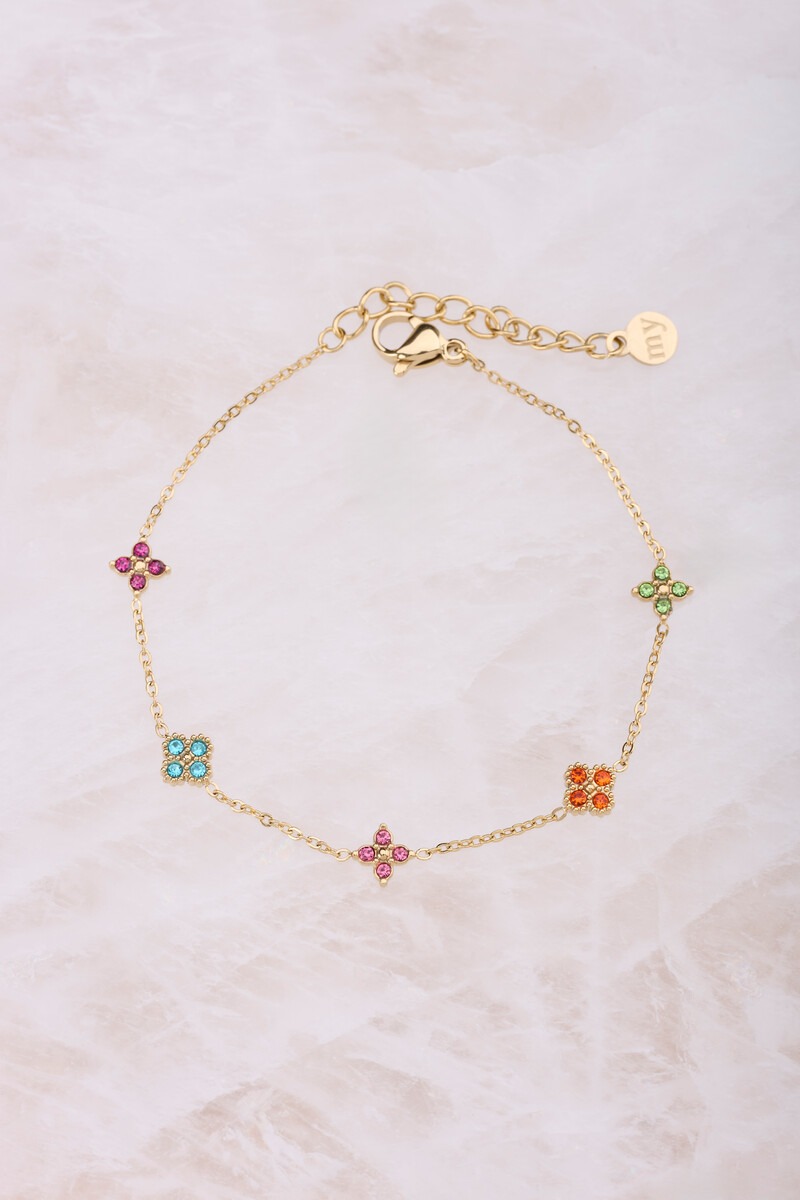 Bracelet multicolour with clovers | My Jewellery
