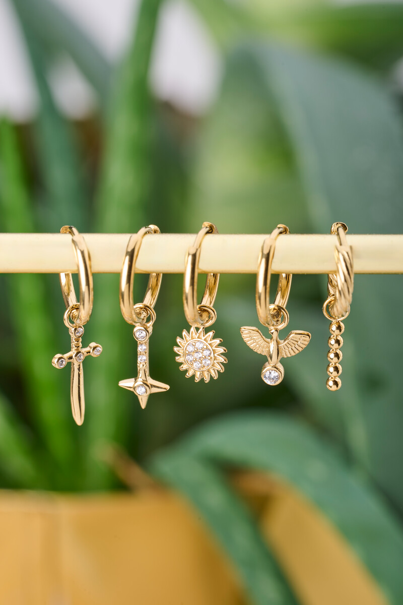 Nomads minimalist earrings with sun | My Jewellery