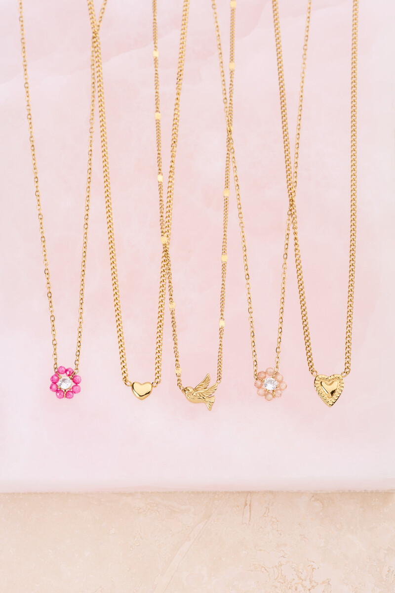 Botanical necklace with delicate heart | My Jewellery