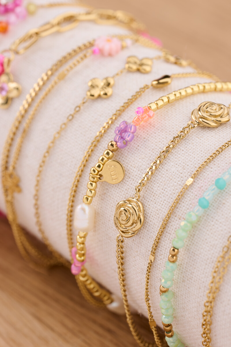 Botanical elastic bracelet with flowers | My Jewellery