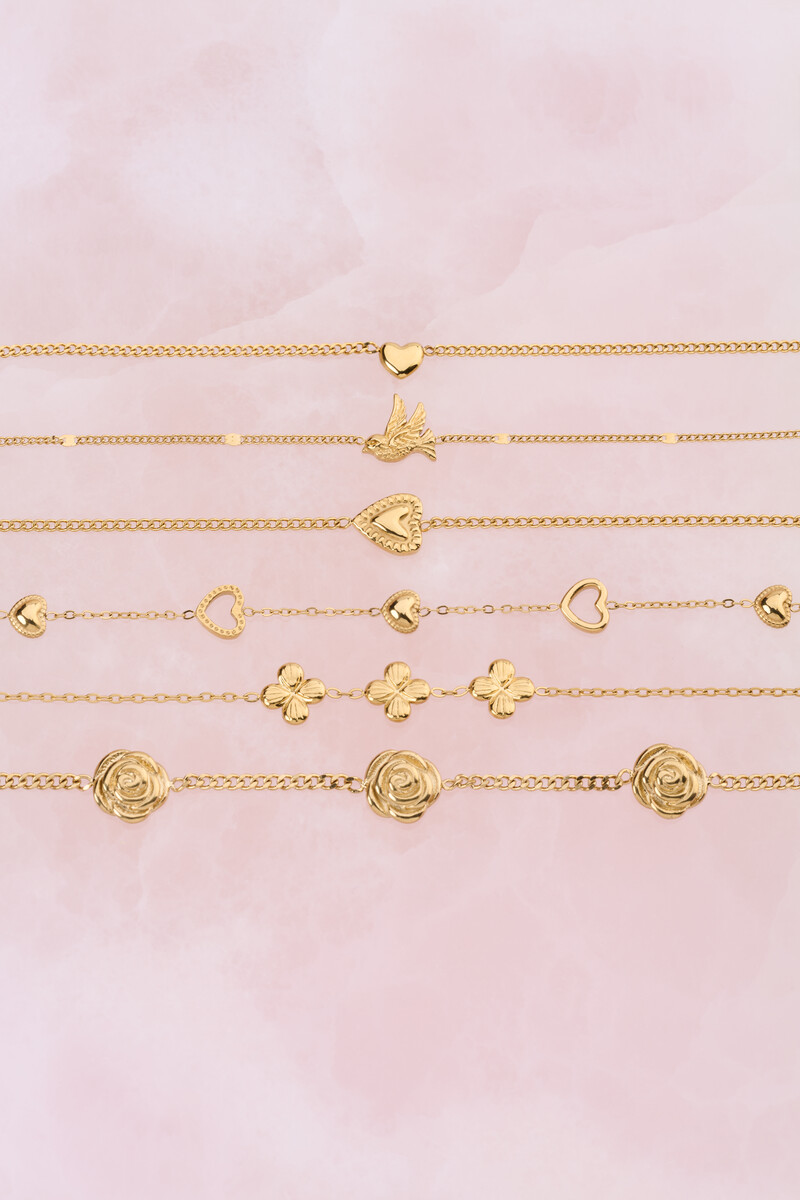 Botanical bracelet with delicate heart | My Jewellery