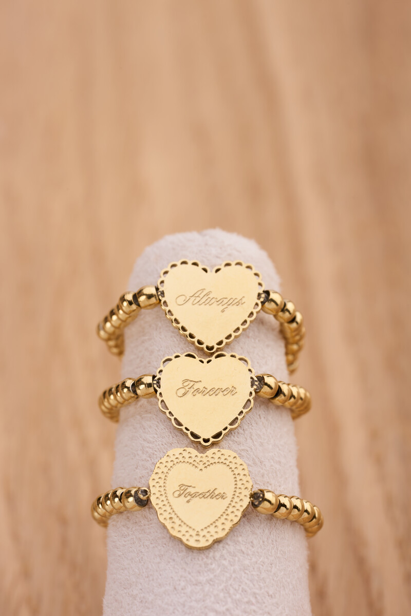 Love stretch ring heart "Always" | My Jewellery