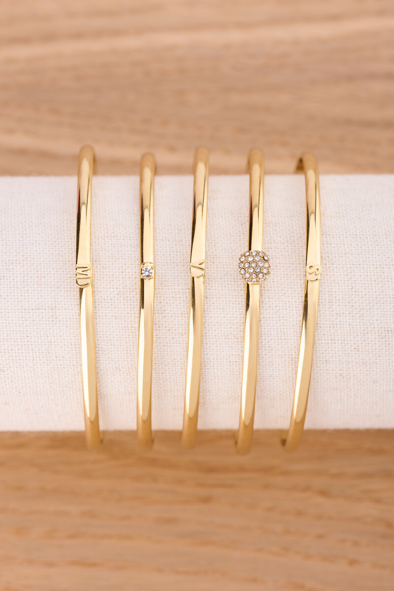 Love bangle with mini rhinestone | My Jewellery