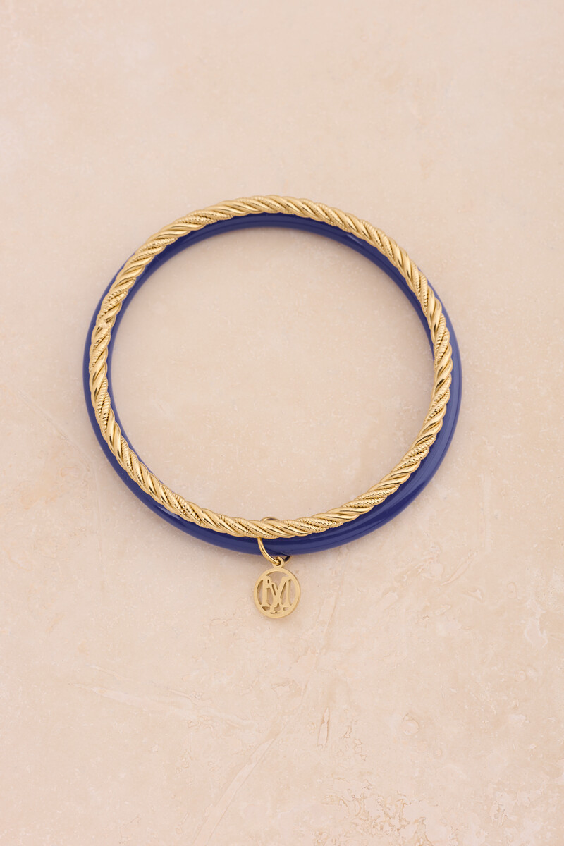 Dark blue thin bangle set | My Jewellery