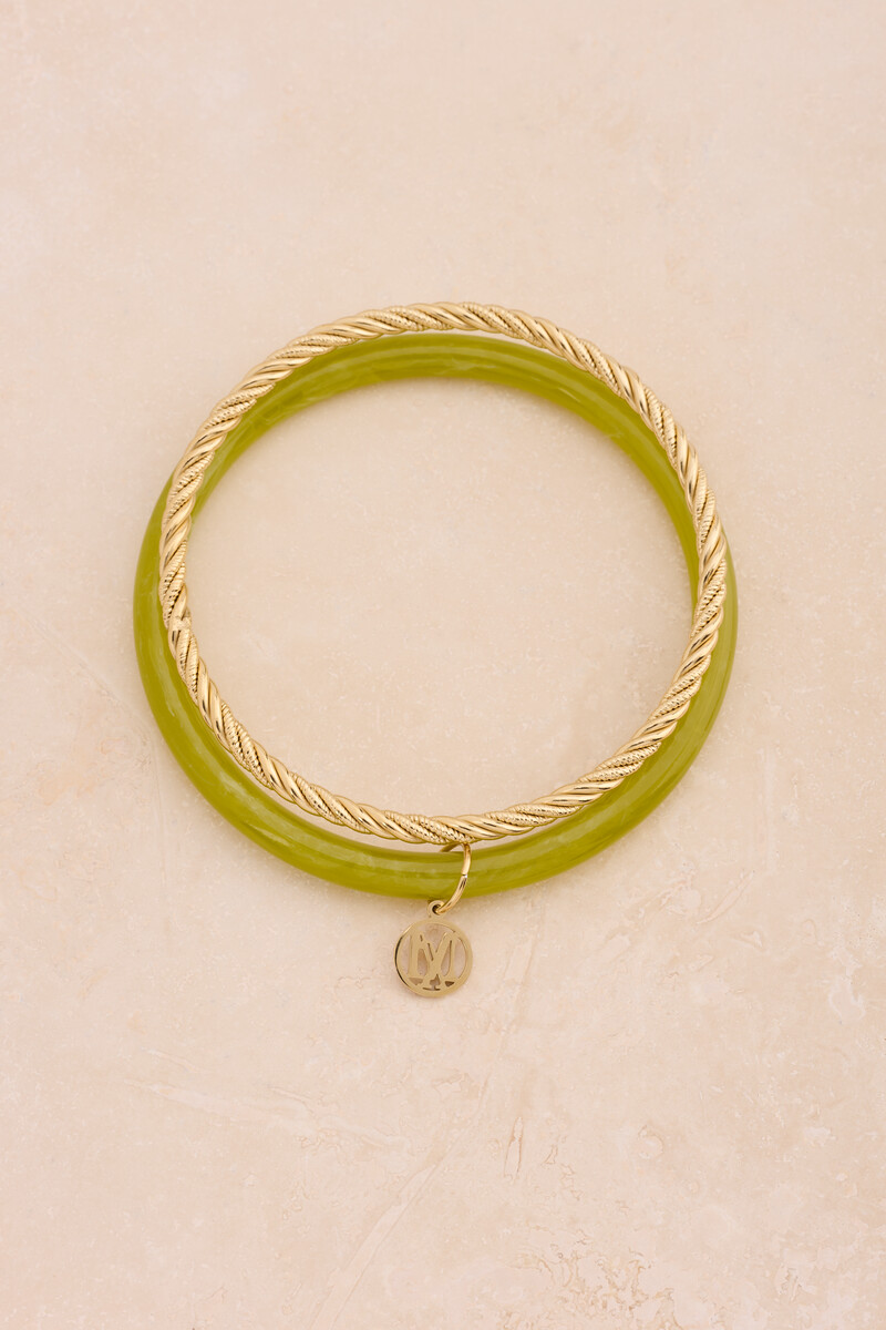 Green thin bangle set | My Jewellery