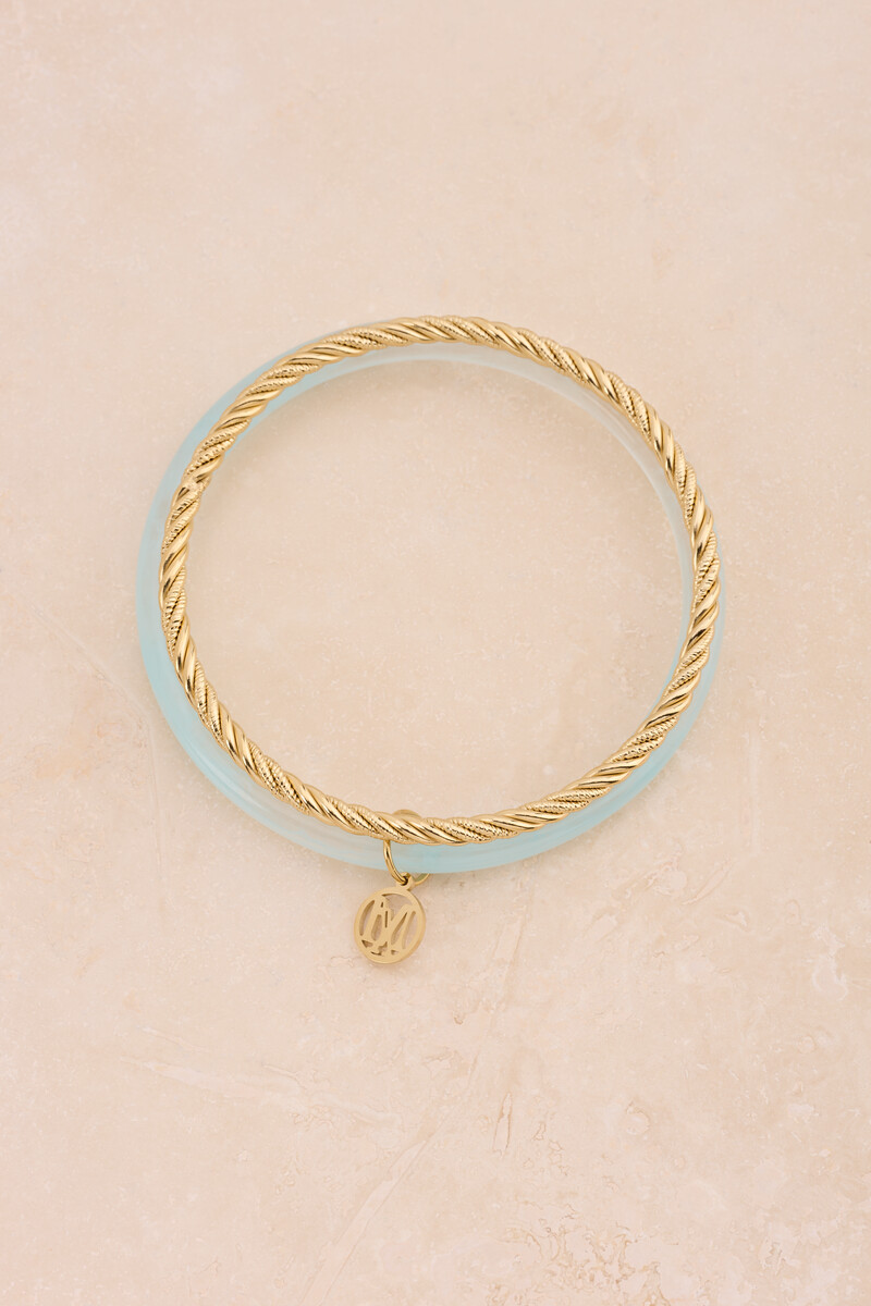 Light blue thin bangle set | My Jewellery