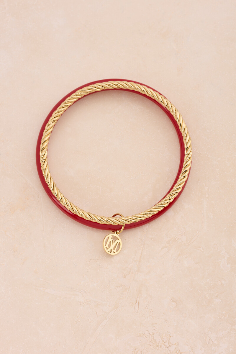 Dark red thin bangle set | My Jewellery