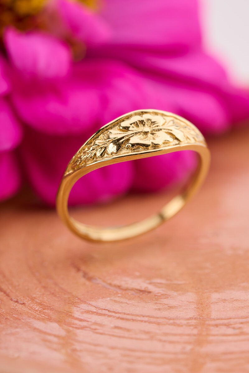 Fortune ring with vintage flower | My Jewellery