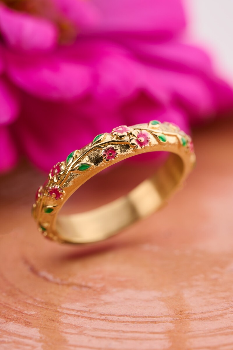 Fortune ring with vintage flowers | My Jewellery