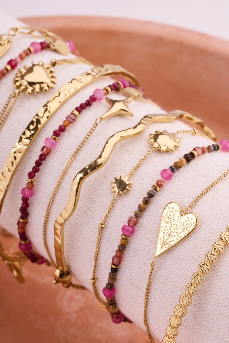 Fortune multicoloured elastic mini beaded bracelet | My Jewellery