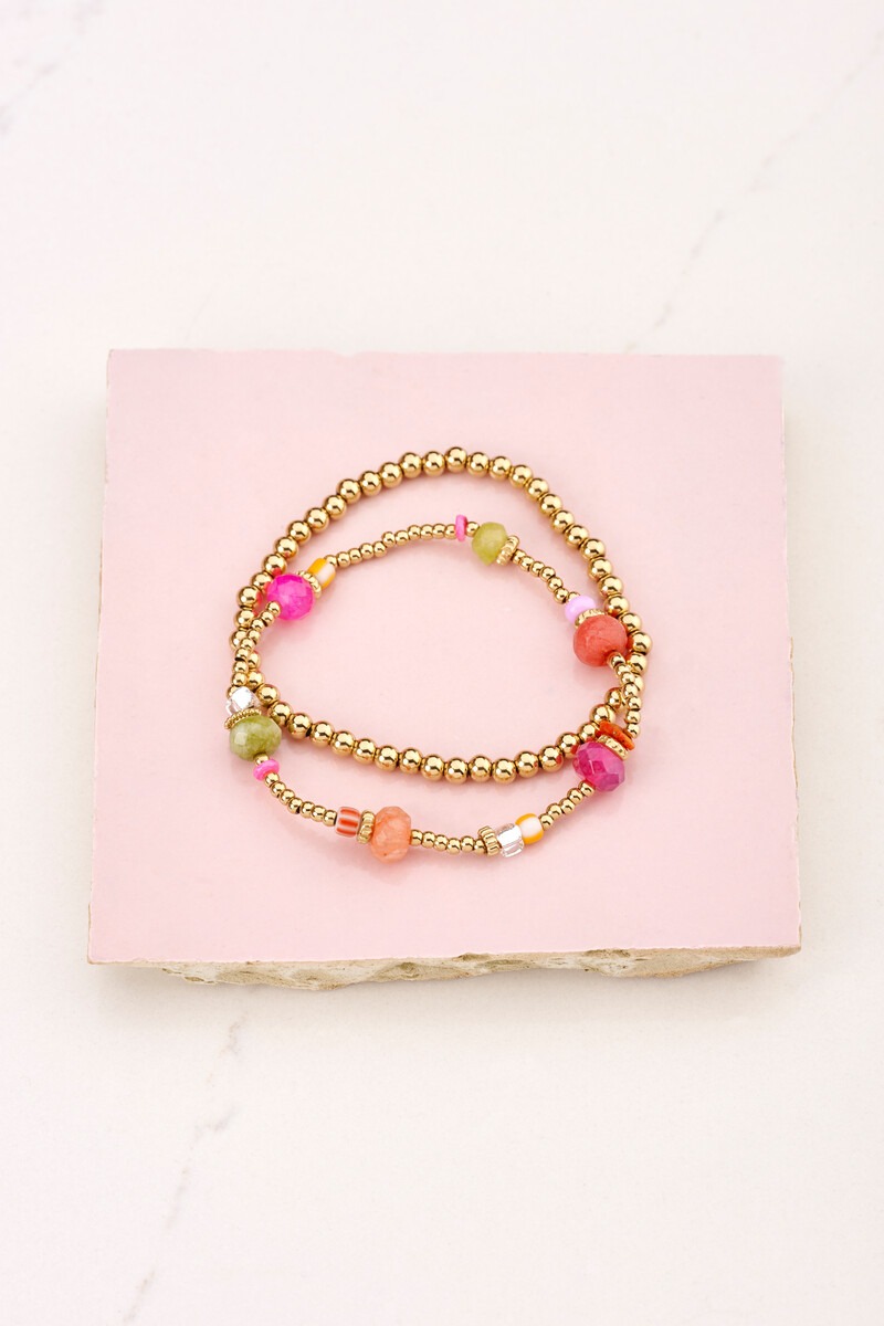 Bracelets set bold & multicoloured beads | My Jewellery
