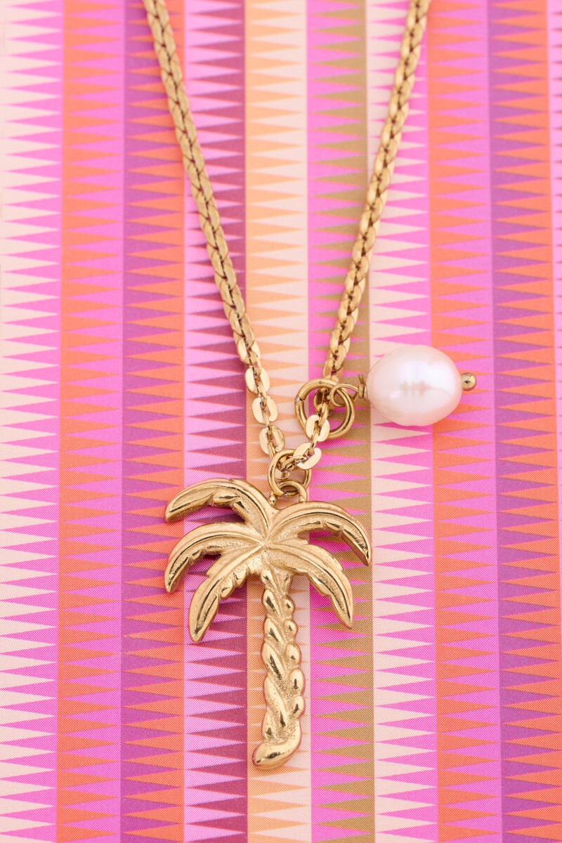 Sautoir Tropical palmier