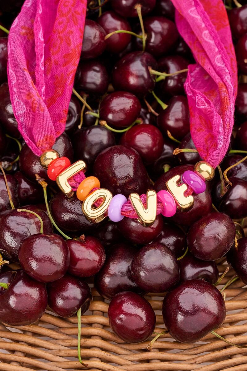 Scarf necklace with beads ''Love'' | My Jewellery