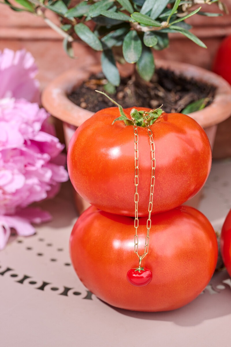 Ciao chain necklace with tomato | My Jewellery