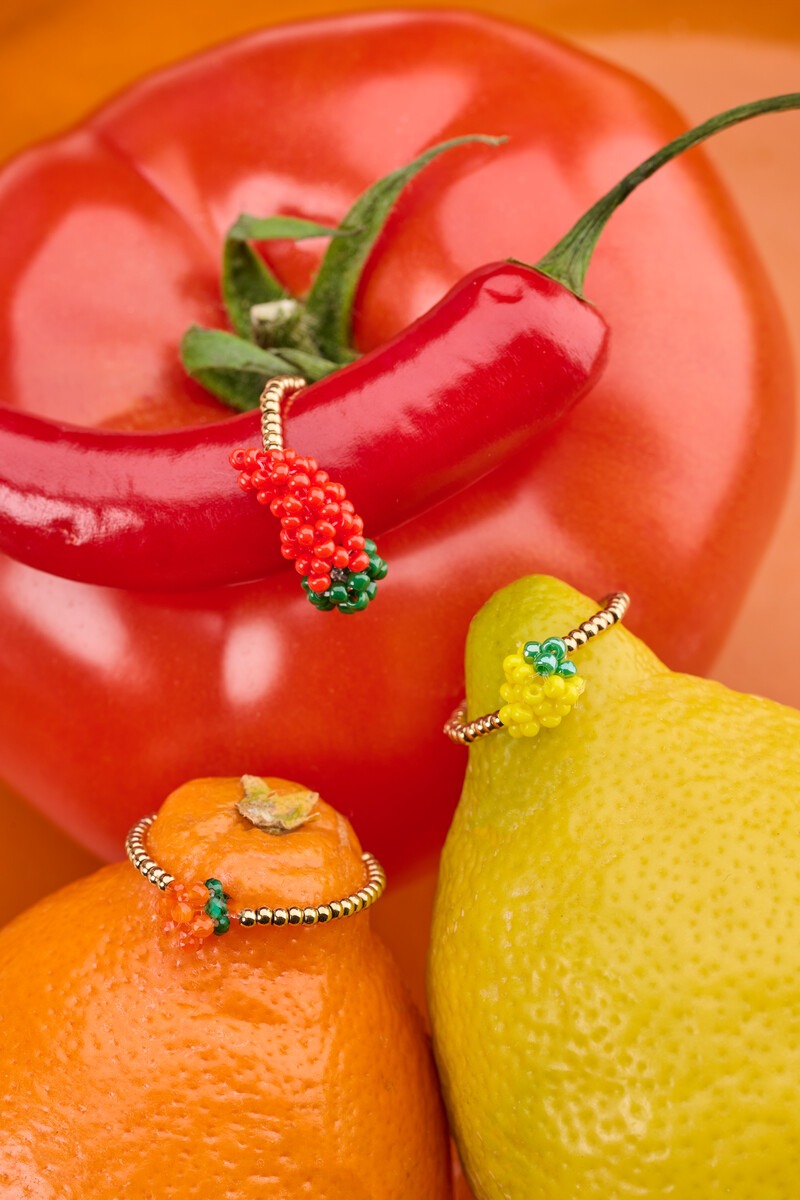 Ciao stretch ring with mandarin | My Jewellery