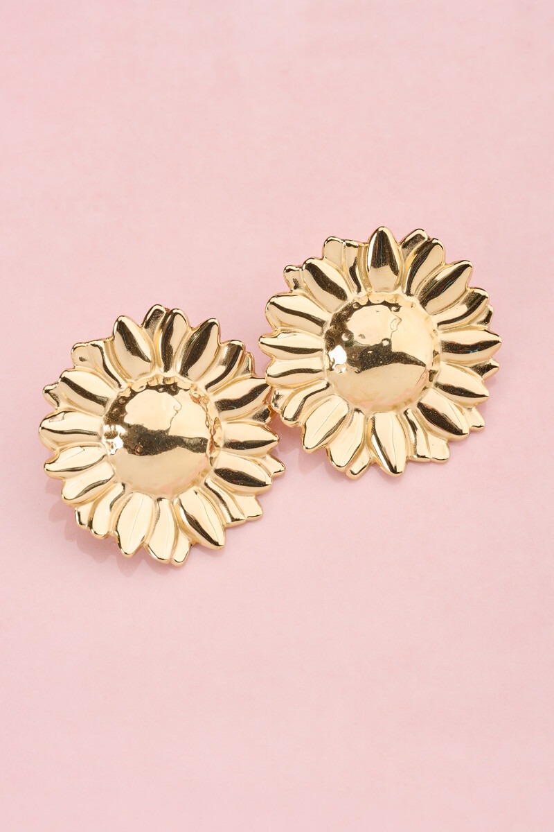 Ciao statement drop earrings with sunflower | My Jewellery