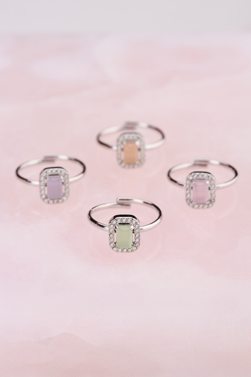 Vintage square mint green ring | My Jewellery