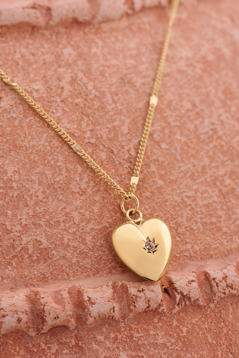 Necklace with heart and birthstone | My Jewellery