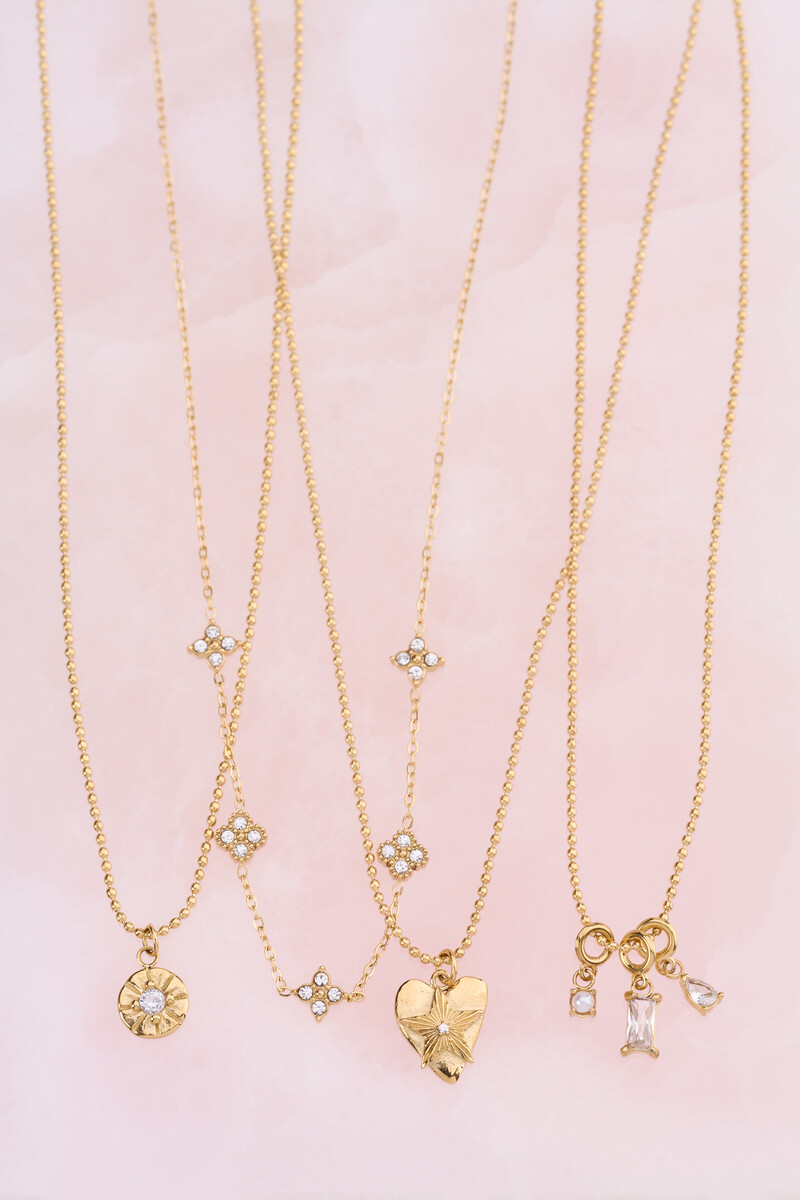 Midnight necklace circle with rhinestone | My Jewellery