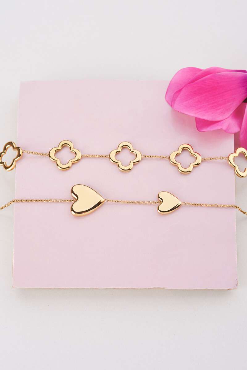 Bracelet with two hearts | My Jewellery