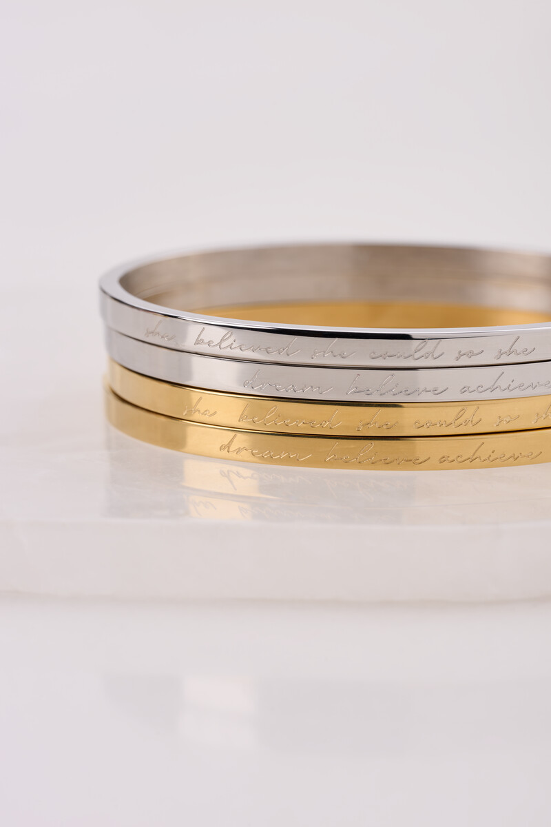 Bold bangle "Believe" | My Jewellery