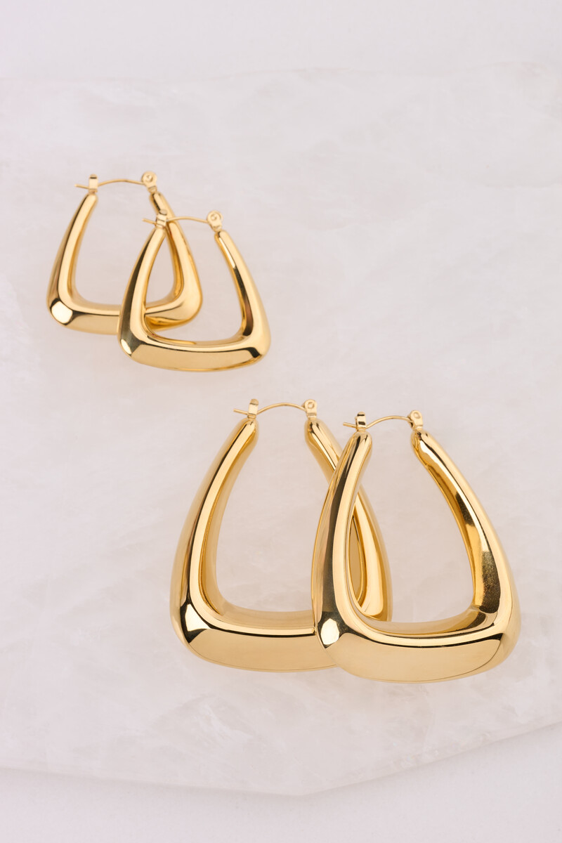 Bold earrings triangle large | My Jewellery