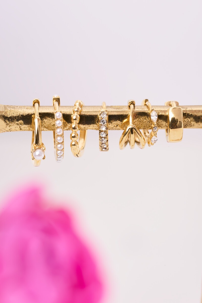 Ear game single hoop earring with dots | My Jewellery