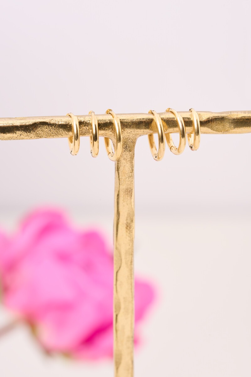 Ear game set of three basic hoop earrings | My Jewellery