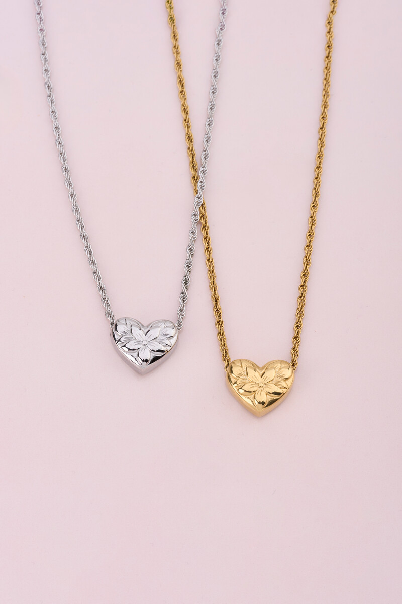 Botanical necklace with flower heart | My Jewellery