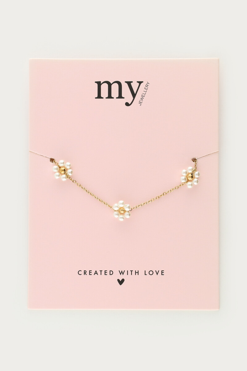 Floral faux pearl bracelet | My Jewellery