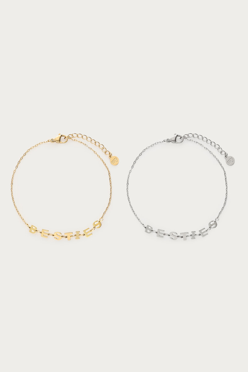 Forever Connected besties armbanden set