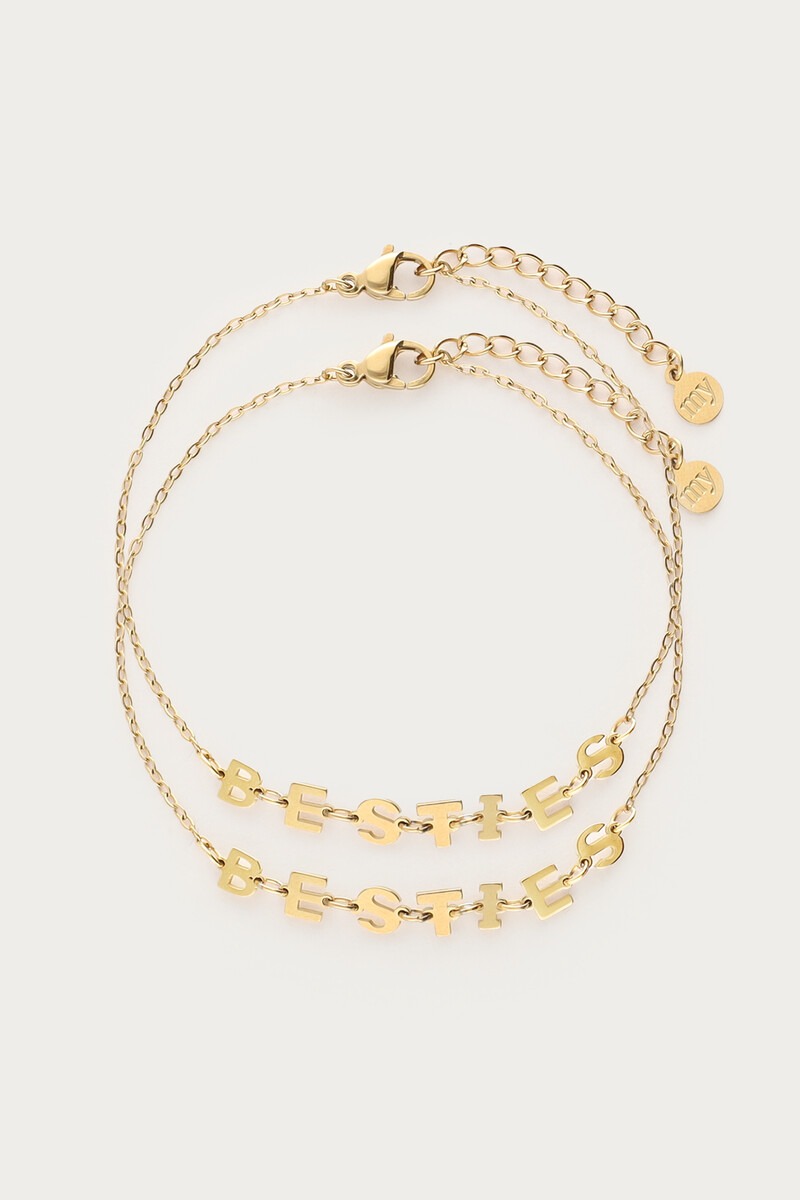 Forever Connected besties armbanden set