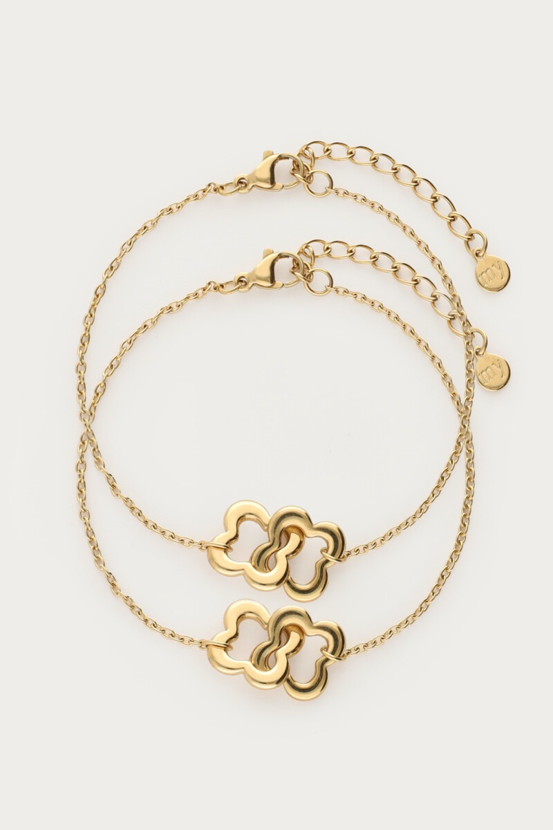 Forever Connected bracelets with clover set | My Jewellery