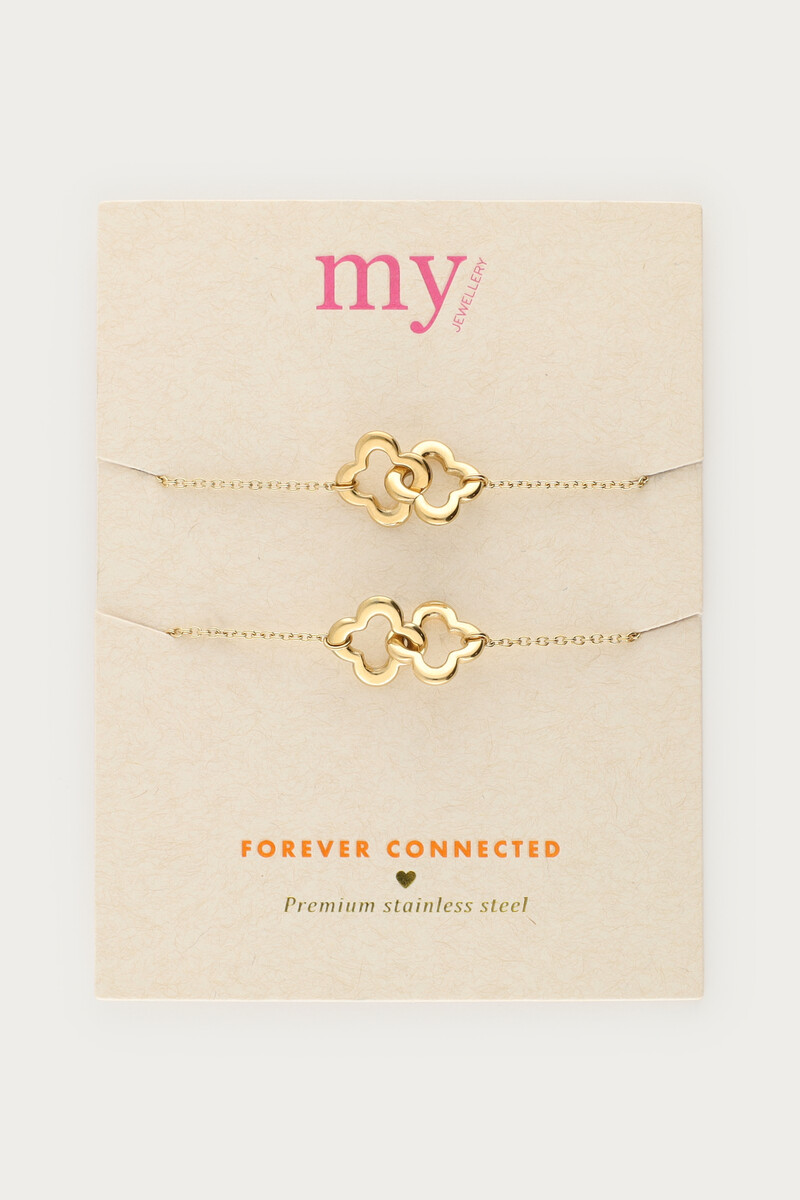 Forever connected bracelets with clover set | My Jewellery