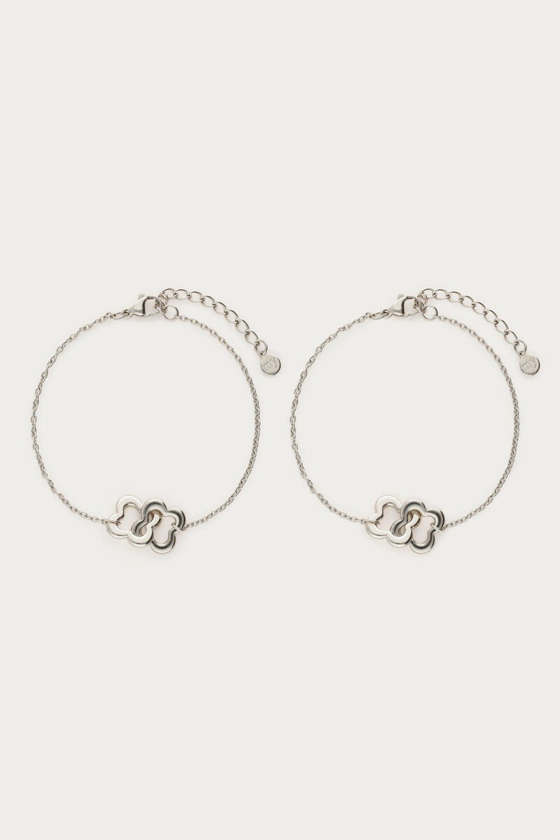 Forever Connected armbanden met klaver set