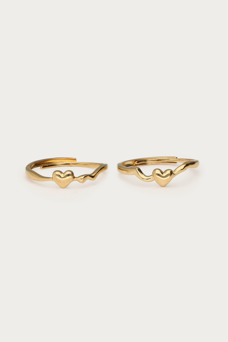 Forever connected ringen met hartje