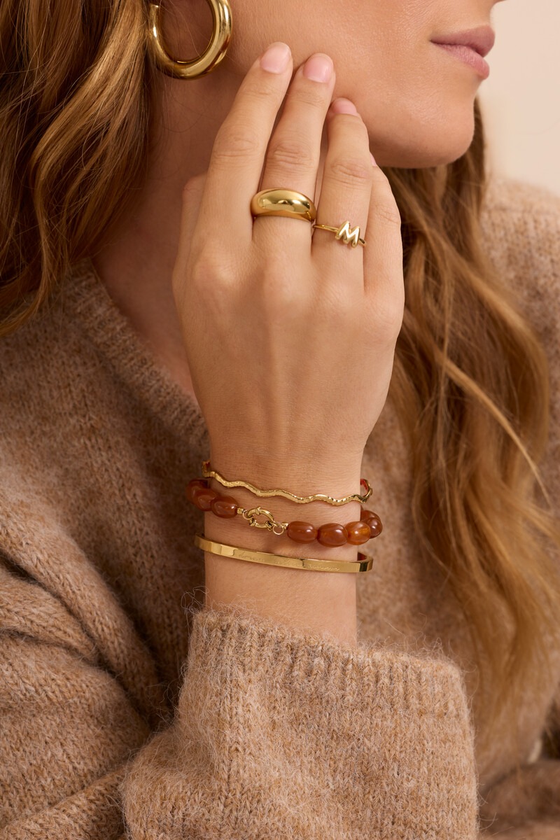 Fortune brown beaded bracelet with clasp | My Jewellery