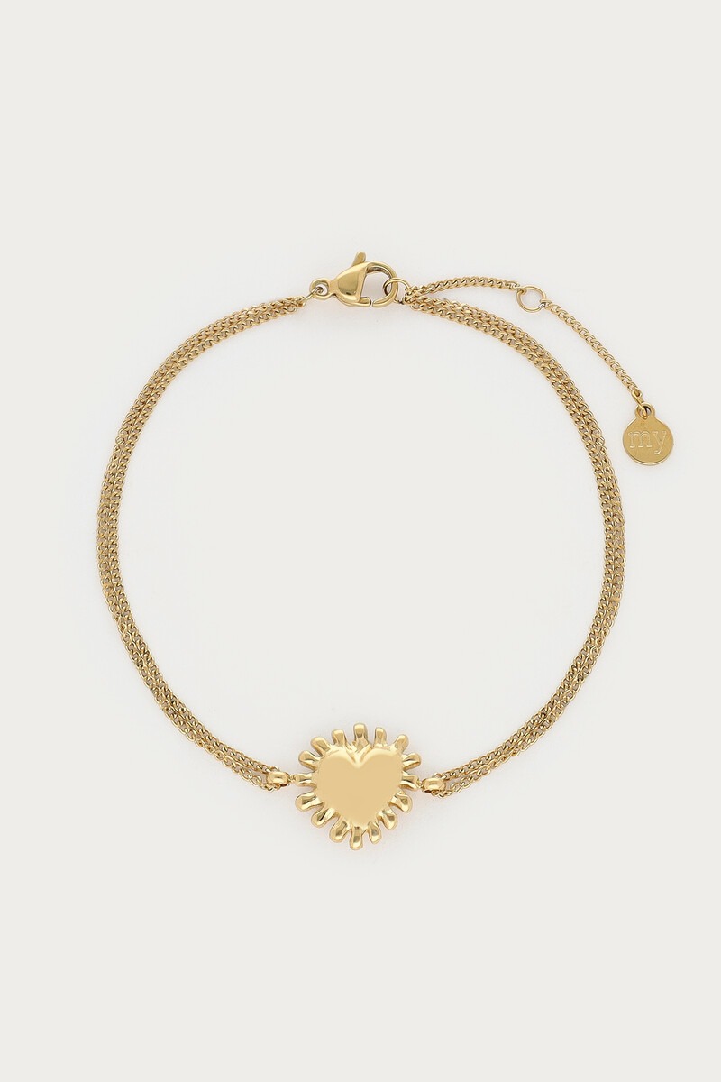 Fortune double bracelet with heart sun | My Jewellery