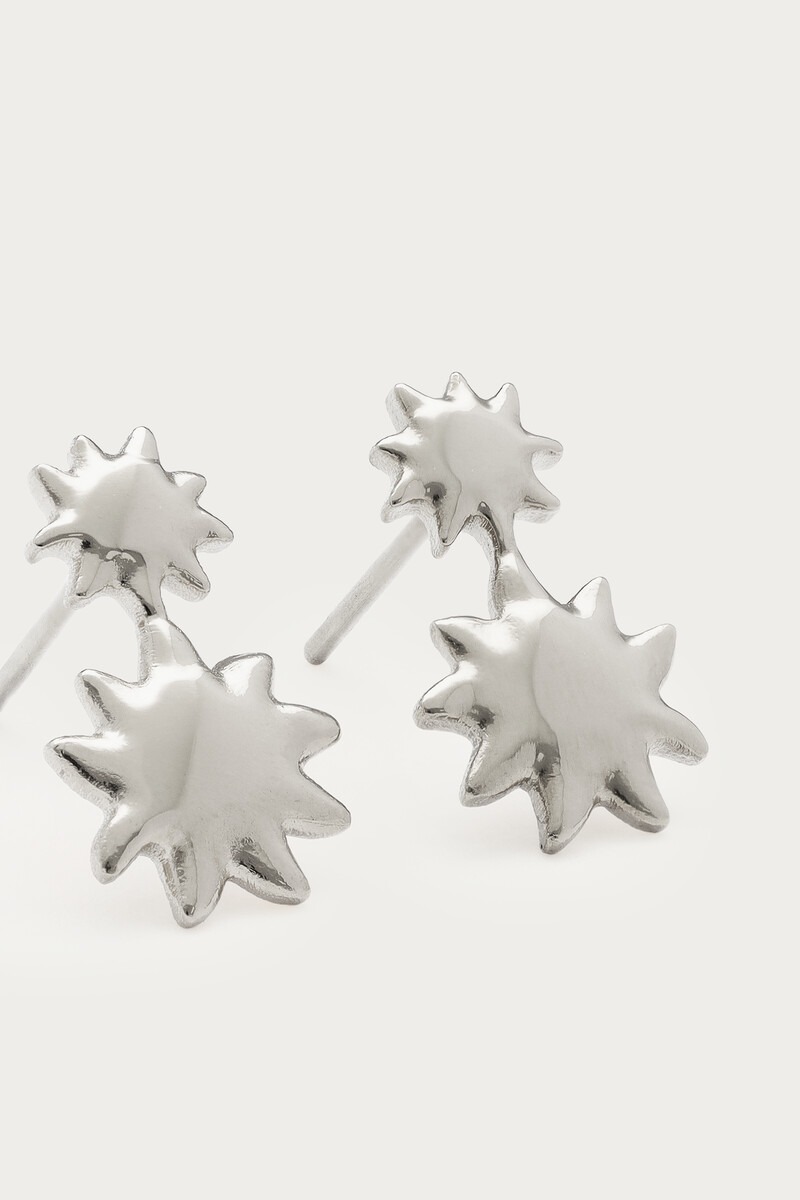 Fortune drop earrings with double sun | My Jewellery
