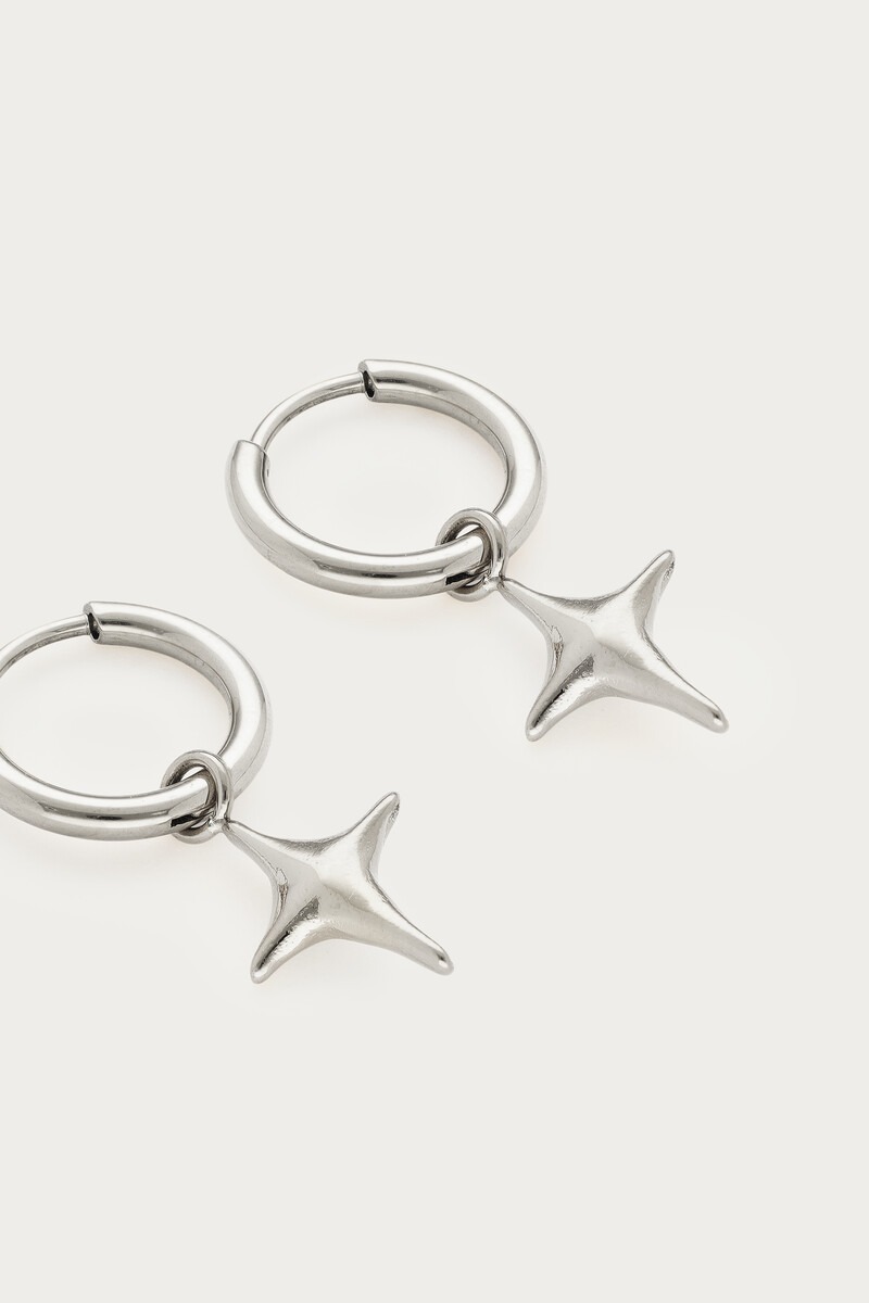 Fortune hoop earrings with North Star | My Jewellery