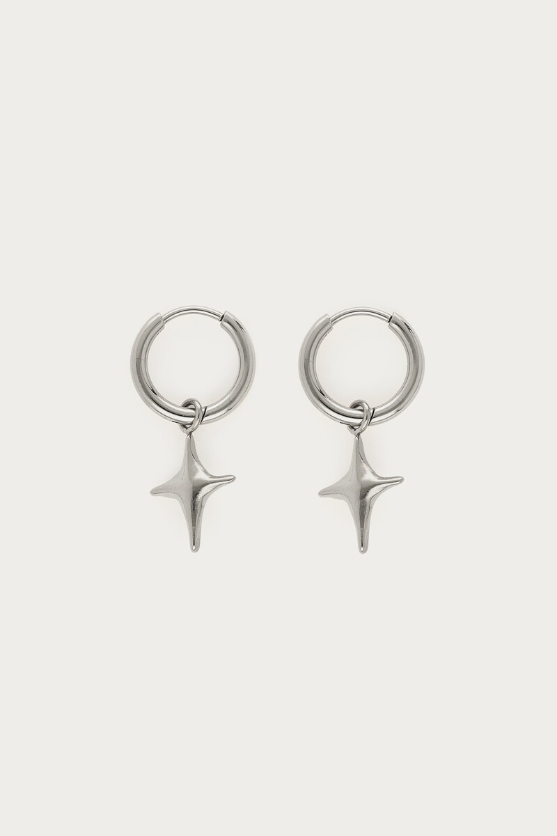 Fortune hoop earrings with North Star | My Jewellery