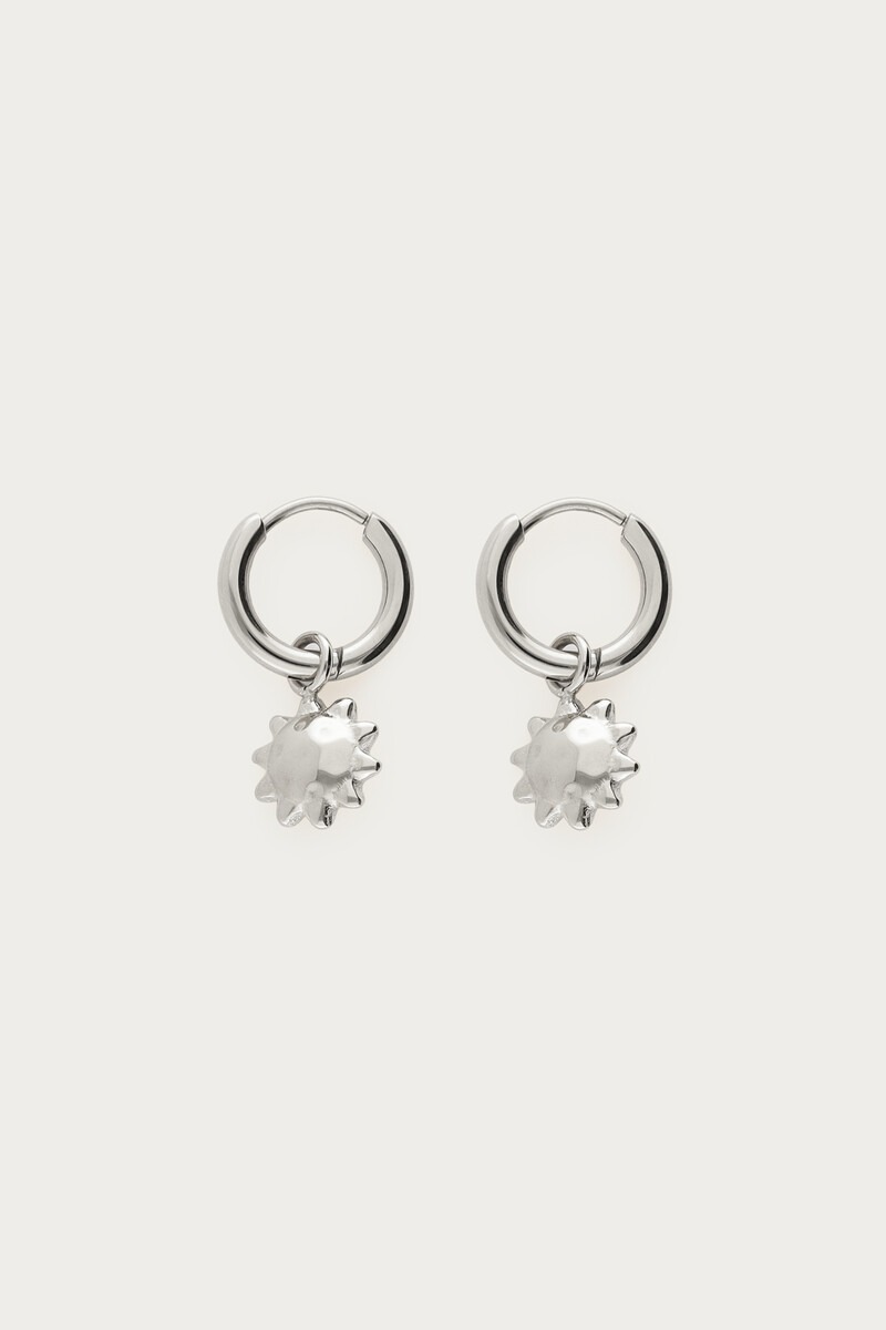 Fortune hoop earrings with suns | My Jewellery