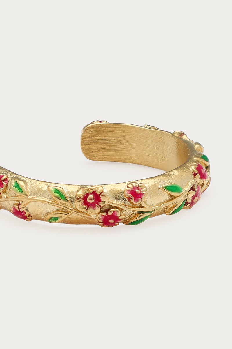 Fortune hoop earrings with vintage flowers | My Jewellery