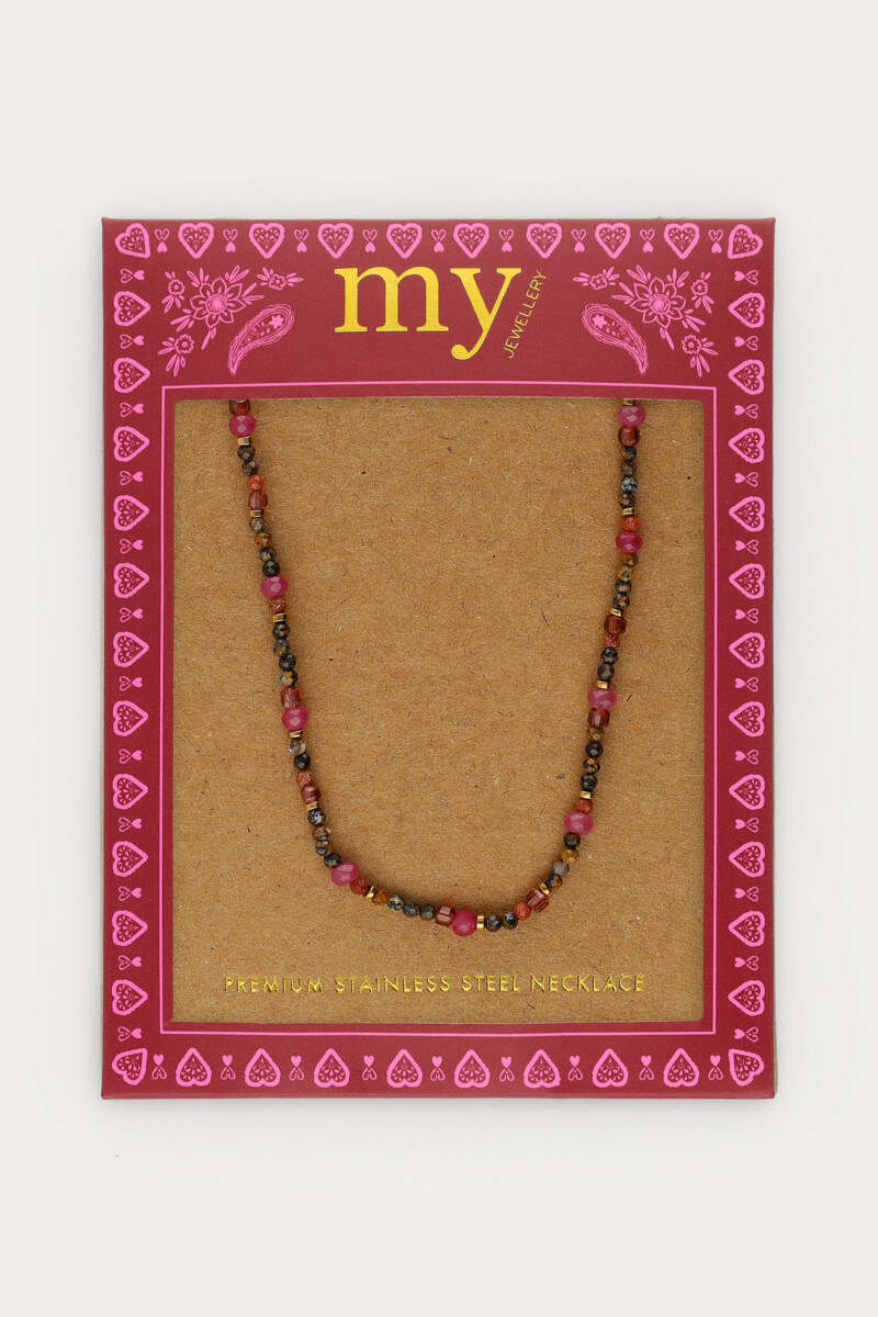 Fortune multicoloured necklace with mini beads | My Jewellery